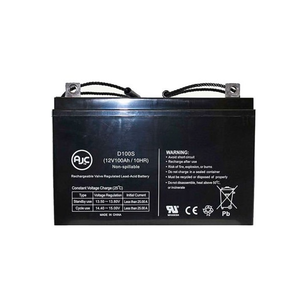Battery Clerk AJC 12V 100Ah Sealed Lead Acid Battery UPG-UB121000 (45978) - main